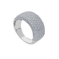 Ring Gogo Woman in Silver Cubic Zirconia 288442M14